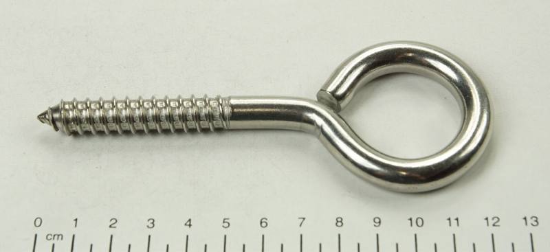 Ringschraube mit Ring, metrisches Gewinde, M6x85mm, V4A