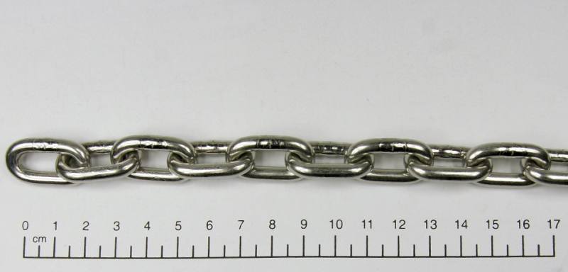 Edelstahlkette, 4mm Kurzgliedrig (gem. DIN 766), V4A